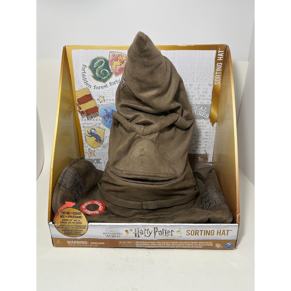 Harry Potter Sorting Hat Wizarding World Animatronic Talking Spin Master WORKS